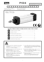 Preview for 1 page of Parker P1D-S Installation Instructions Manual