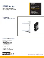 Parker PAFC-100 Installation And Operation Manual preview