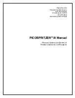 Parker PICOSPRITZER III Manual предпросмотр