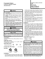 Parker R35 Series Installation And Service Instructions preview