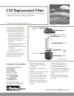 Parker Racor CCV Instruction Manual preview