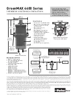 Предварительный просмотр 1 страницы Parker Racor GreenMAX 4400 Series Installation And Service Instructions