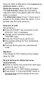 Preview for 12 page of Parker SensoControl Serviceman SCM-150 Series Operating Instructions Manual