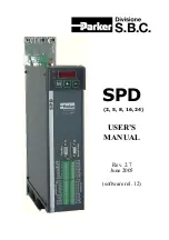 Parker SPD 16 User Manual preview