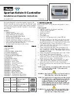 Preview for 1 page of Parker Sporlan 952567 Installation And Operation Instructions Manual