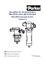 Parker TGE 308 Operating Instructions Manual preview