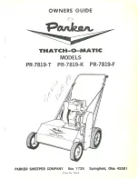 Preview for 1 page of Parker Thatch-o-matic PR-7819-F Instructions Manual