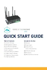 Parker VOICE OF THE MACHINE EDGE Quick Start Manual предпросмотр