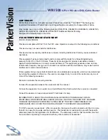 Preview for 2 page of ParkerVision WR1500 User Manual