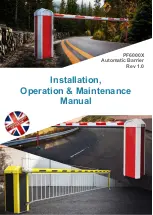 Preview for 1 page of Parking Facilities PF6000X Installation, Operation & Maintenance Manual