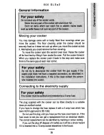 Preview for 35 page of Parkinson Cowan 600 GLXa 2 Owner'S Handbook Manual