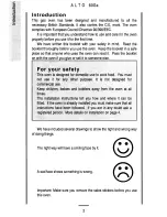 Предварительный просмотр 2 страницы Parkinson Cowan Alto 60 Ga Owners Handbook And Installation Instructions