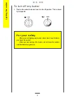 Preview for 6 page of Parkinson Cowan CALOR SIG 305 Operating And Installation Instructions