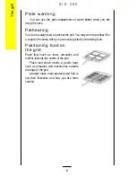 Preview for 8 page of Parkinson Cowan CALOR SIG 305 Operating And Installation Instructions