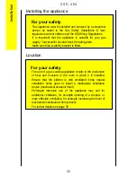 Preview for 26 page of Parkinson Cowan CSG 404 Operating And Installation Instructions