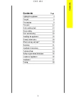 Предварительный просмотр 3 страницы Parkinson Cowan CSG 404 Owner'S And Installation Manual