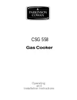 Parkinson Cowan CSG 558 Operating And Installation Instructions preview