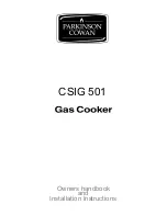 Preview for 1 page of Parkinson Cowan CSIG 501 Owner'S And Installation Manual