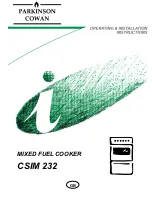 Parkinson Cowan CSIM 232 Operating & Installation Instructions Manual предпросмотр