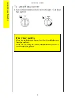 Preview for 6 page of Parkinson Cowan DSIG 320 Operating And Installation Instructions