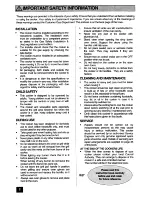 Preview for 2 page of Parkinson Cowan G72 GAa Owners Handbook And Installation Instructions