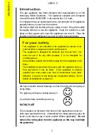 Preview for 2 page of Parkinson Cowan LIBRA 3 Operating And Installation Instructions