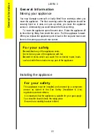 Preview for 22 page of Parkinson Cowan LIBRA 3 Operating And Installation Instructions