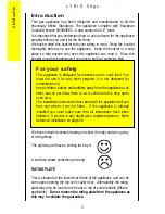 Preview for 2 page of Parkinson Cowan Lyric 50GS Operating And Installation Manual