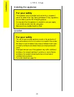 Preview for 26 page of Parkinson Cowan Lyric 50GS Operating And Installation Manual