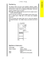 Предварительный просмотр 27 страницы Parkinson Cowan Lyric 50GS Operating And Installation Manual