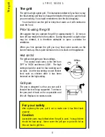 Preview for 6 page of Parkinson Cowan LYRIC 50GS1 Operating And Installation Instructions