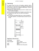 Preview for 26 page of Parkinson Cowan LYRIC 50GS1 Operating And Installation Instructions