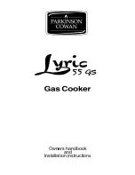 Предварительный просмотр 1 страницы Parkinson Cowan Lyric 55 GS Owner'S And Installation Manual