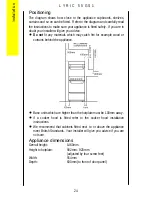 Предварительный просмотр 24 страницы Parkinson Cowan Lyric 55GS1 Operating And Installation Instructions