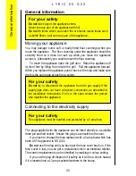 Preview for 30 page of Parkinson Cowan Lyric 55GX3 Operating And Installation Instructions