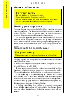 Preview for 26 page of Parkinson Cowan Lyric 55V Operating And Installation Instructions