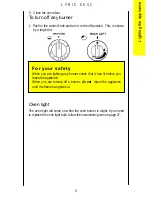 Preview for 5 page of Parkinson Cowan Lyric 55V1 Operating And Installation Instructions