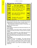 Preview for 12 page of Parkinson Cowan Lyric 55V1 Operating And Installation Instructions