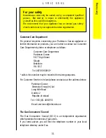 Preview for 31 page of Parkinson Cowan Lyric 55V1 Operating And Installation Instructions