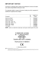 Preview for 44 page of Parkinson Cowan Lyric 55V1 Operating And Installation Instructions