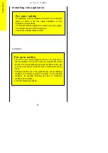 Preview for 22 page of Parkinson Cowan LYRIC L50M1WN Operating And Installation Instructions