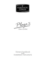 Parkinson Cowan Plaza 3 Owners Handbook And Installation Instructions предпросмотр