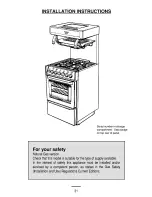 Preview for 31 page of Parkinson Cowan Plaza 3 Owners Handbook And Installation Instructions