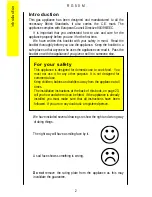 Предварительный просмотр 2 страницы Parkinson Cowan R G 5 0 M Operating And Installation Instructions