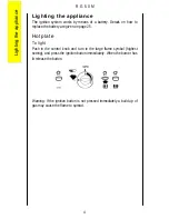 Предварительный просмотр 4 страницы Parkinson Cowan R G 5 0 M Operating And Installation Instructions