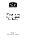 Parkinson Cowan Renowm RG60SS Operating And Installation Instructions preview