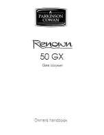 Parkinson Cowan Renown 50GX Owner'S Handbook Manual предпросмотр