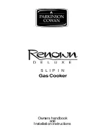 Parkinson Cowan RENOWN DELUXE SI Installation And Owner'S Instructions preview