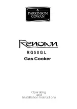 Parkinson Cowan Renown RG50GLWN Operating And Installation Instructions preview