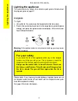 Preview for 4 page of Parkinson Cowan Renown RG60DL Operating And Installation Instructions